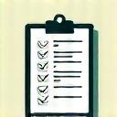 Icono estilizado de un informe o documento, simbolizando evaluación.