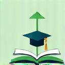 Icono estilizado de un diploma o certificado, simbolizando capacitación.